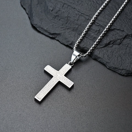 AfriAura-Stainless Steel Cross Pendant Necklace
