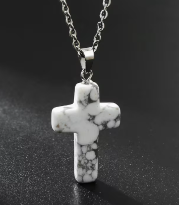 AfriAura- Sacred Quartz Cross Pendant Necklace