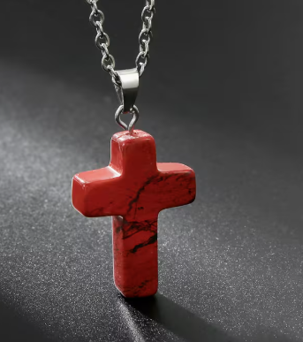 AfriAura- Sacred Quartz Cross Pendant Necklace