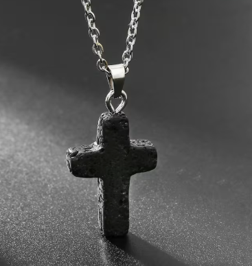 AfriAura- Sacred Quartz Cross Pendant Necklace
