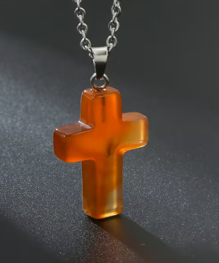 AfriAura- Sacred Quartz Cross Pendant Necklace