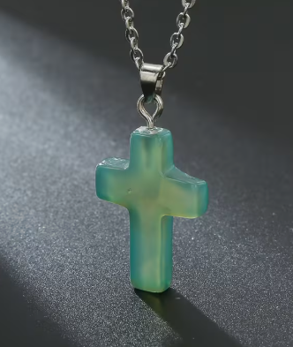 AfriAura- Sacred Quartz Cross Pendant Necklace