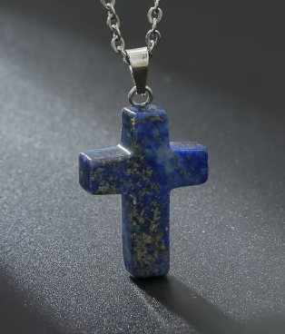AfriAura- Sacred Quartz Cross Pendant Necklace